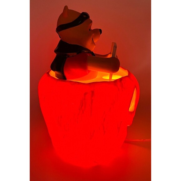 Disney 1999 Winnie The Pooh Halloween Blow Mold BOO Pumpkin Light Up Vintage EUC - Picture 15 of 16
